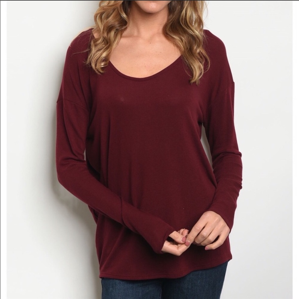 ⚡️Burgundy Soft Tunic - Picture 2 of 5